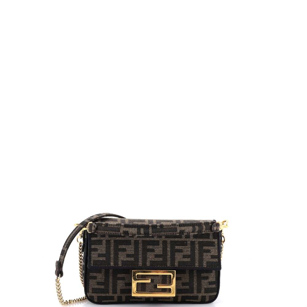 Fendi Baguette Nm Bag Zucca Canvas Mini #258266F23B